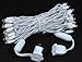 Novelty Lights 25 Feet 50 Light Pure White LED Christmas Lights White Wire, Connectable Mini String, Indoor/Outdoor, Commercial Grade, UL Listed