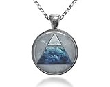 Alchemy Air Element Pendant Necklace. Four Elements, Bohemian Jewelry, Grunge, Silver, Boho Jewelry, Nature Jewelry, Alchemy Jewelry