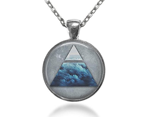 Alchemy Air Element Pendant Necklace. Four Elements, Bohemian Jewelry, Grunge, Silver, Boho Jewelry, Nature Jewelry, Alchemy Jewelry