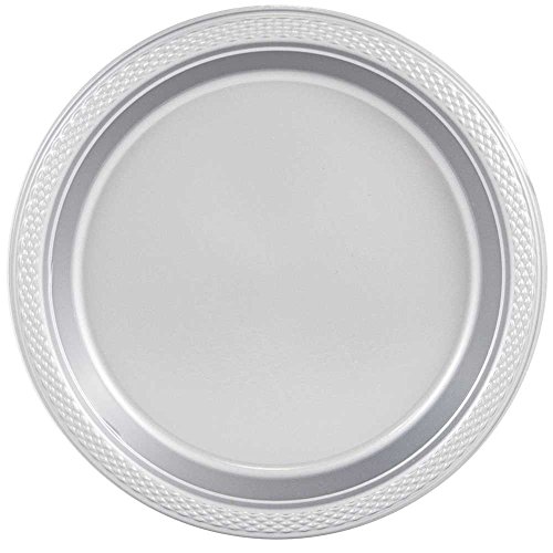 JAM Paper Round Plastic Party Plates - Medium - 9