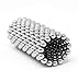 Magnetic Balls Magnet Building Cube - Fun and Educational Sculpture Toys for Kids (Ages 14 and up) - Great Fidget Toy to Keep Your Hands Busy - 216 Ball Magnets, 5mm, Silver