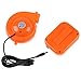 Automarketbiz Mini Fan Blower for Mascot Head Inflatable Costume 6V Powered by Dry Battery （Orange）
