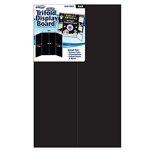 ArtSkills Trifold Foam Display Board, 44x36Large, Black 5 Pack