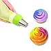 Piping Bags, MCIRCO 3 X ColorSwirl 3-Color Coupler Tricolor Couplers for Large Size Russian Piping Tips + 3 X Reusable Pastry Bags Silicone Icing Bag,Cupcake Cookies Cake Decorating Supplies(Large)
