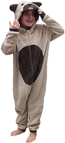 Girls Boys Animal Onesie Cat Pug Horse Unicorn Monkey Sheep Dog Bear Chicken Reindeer Gorilla Rabbit Children's Kids Age 2-13 Years