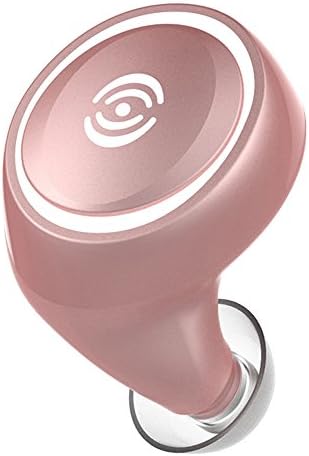 Mini In-Ear Headset Headphone V4.1 Wireless Bluetooth Stereo Earbuds Ultra-Small Sports Earphone Hands-free Calling with Mic for Apple iPhone Samsung Galaxy S8 S7 S6 LG HTC PC Laptop Etc (Pink)