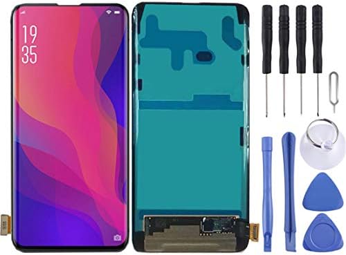JIANGSHOUJIE Compatible with Oppo LCD Screen LCD Screen And Digitizer Full Assembly For OPPO Find X (Color : Black)