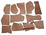 Leather Side Veg Vegetable Tan Split Pieces Light Weight; 2 Lbs, 9 Square Feet
