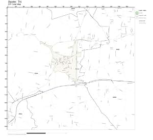 Amazon.com: ZIP Code Wall Map of Baxter, TN ZIP Code Map Not Laminated