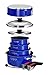 Magma 10 Piece Gourmet Nesting Stainless Steel Cookware Set with Ceramica Non-Stick, Induction Compatible, Oven Safe to 500°F - Suitable for All Stovetops, Removable Handles, Cobalt Blue