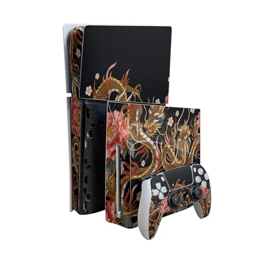 Skin Compatible with PlayStation 5 Slim Digital Edition Bundle + Disc Drive for…