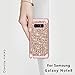 Hekodonk Compatible with Galaxy Note 8 Case, 3D Luxury Sparkle Glitter Shiny Heavy Duty Shockproof Full-Body Protective Cover High Impact Hybrid Case for Samsung Galaxy Note 8 - Bling Rose Gold