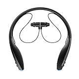 Bluetooth Neckband Headphones Wireless In-Ear Headset Zealot H7 Noise Cancelling Earphones Magnetic Earbuds Sports Running with Built-in Mic(Black)