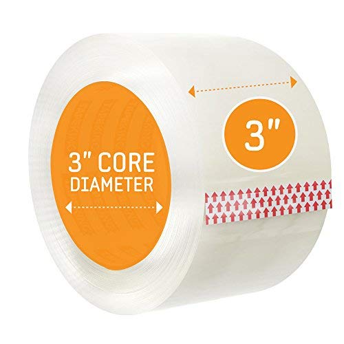 Tape King Clear Packing Tape 3 Inch Wide (2.7mil Thick) 60 Yards Per
