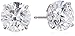 10k Gold Swarovski Zirconia Stud Earrings (3 cttw)