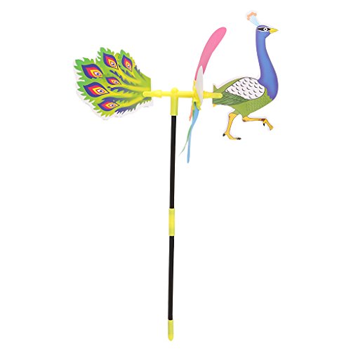 Lvyuanda 3D Animal Colorful Wheel Wind Spinner Windmill - Outdoor Lawn Garden Decor - Decor Your Yard Garden, Random Delivery