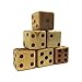 Uber Games Large Wooden Dice Set - Hardwood - Natural Finish