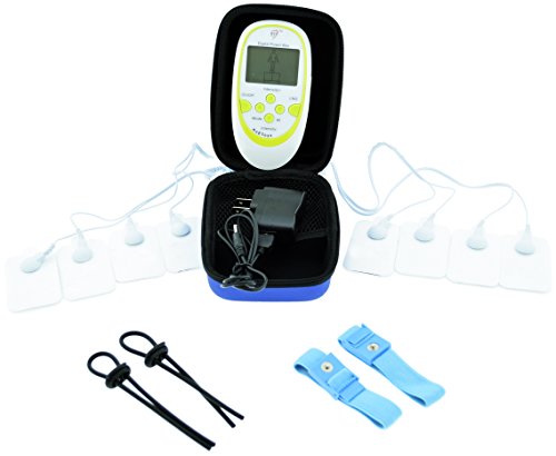 AnE Toys ElectroSex Elektrosex Estim Dual Channel Power Box and Penis Cock Rings and Ball Ties and Frenum Stimulator With Free 2 Channel 2.5 MM wire (2 Pack Ties - 4 Total)