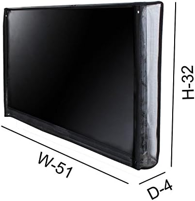 Lithara PVC TV LED Cover for Panasonic Viera (139.7 cm, 55 Inch, Transparent)