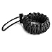 Gonex Premium Paracord Bracelet Excellent 550 Cord Parachute Cord Bracelet with Fire Starter &Eye Knife for Hiking Camping Advanture Fits 8-10 Inch Wrist (Black)