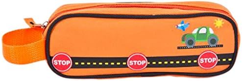 Aquarella Kids Transportation Pencil Case, Orange