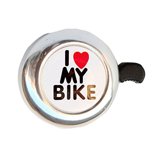 Clearance! Wensltd Bicycle Bell Heart Alarm (Silver)