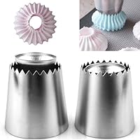 Russian Piping Tips Baking Supplies,2pcs Set Baking Supplies Cake Decorating Tips FFLIN Pastry Cake Fondant Cupcake Buttercream DIY Cake Decorating Supplies