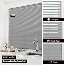LazBlinds No Tools No Drill Cordless 1" Vinyl Mini