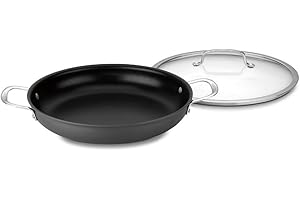 Cuisinart Contour Hard Anodized 12-Inch Everyday Pan with Cover,Black