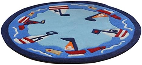 DDLANY Carpets round wicker flesh of a computer more thick carpets cartoon nice bedside child night investigation at 100x100cm, 150x150cm (Size: 120120 cm)-