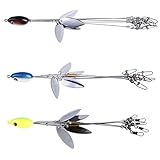 Sougayilang Alabama Trolling Rig Umbrella 4 Blades Freshwater Bass Walleye Fishing Lures Kit