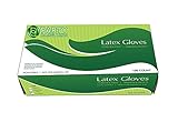 Party Bargains Latex Gloves | Allergy free Food save Disposable Powder Free Plastic Comfort Glove set Perfect for serving in Wedding, Parties, Events - Large | Pack of 100