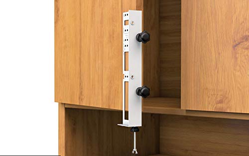 Template guide jig for cabinet knobs pulls and handles installation SimpleJig128 Door