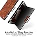 Antbox Case for iPad Pro 9.7/ iPad Air/iPad Air 2 with Built-in Pencil Holder Auto Sleep/Wake Function PU Leather Smart Cover (Brown)