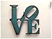 LOVE Metal Wall Art - Choose your size - 8