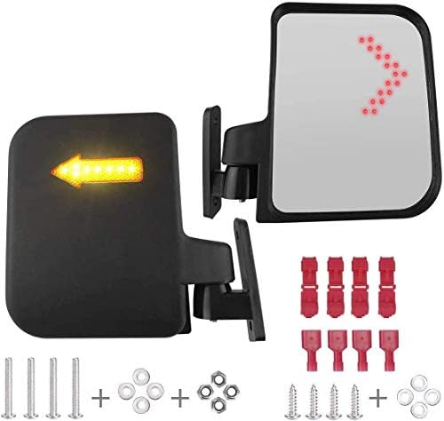 Golf Cart Mirror Universal Golf Cart Side Mirrors with LED Turn Signal Light Rear view Mirrors for Club Car Ezgo Yamaha Side Mirrors Golf Cart Golf Cart Mirror Universal Golf Cart Side Mirrors with LED Turn Signal Light Rear view Mirrors for Club Car Ezgo Yamaha Side Mirrors Golf Cart