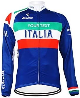 DGA KOOPLUS Unisex Spring Autumn Customized Cycling Clothing Italy Long Sleeve Cycling Jersey , Font 7-Text Color 5#