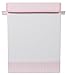 BirdRock Home Baby Clothes Hamper with Lid - Folding Cloth Hamper with Handles - Dirty Clothes Sorter Bin - Easy Storage - Collapsible - Pink and White