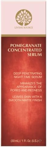Living Source Pomegranate Face Serum 1 ounce (Pack of 2)