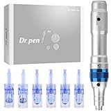 Dr. Pen Ultima A6 Professional Microneedling Pen Wireless Electric Skin Repair Tools with 4xNano, 1x12-Pin, 1x36-Pin Replacement Cartridges
