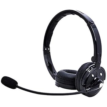 Bluetooth Headphones with Mic,YAMAY Wireless Bluetooth Headset Noise Cancelling Headphones with Boom Microphone On Ear Phone Headset for Office Phone Call Center Customer Service PC Cell Phones