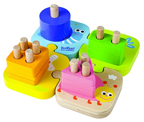 Boikido Wooden Geometric Stacking Puzzle