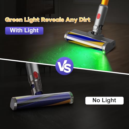 Dyson V12 Detect Slim / V10 Slim Accessories Cordless Soft Roller Brush for Hardwood Flooring with Green Light