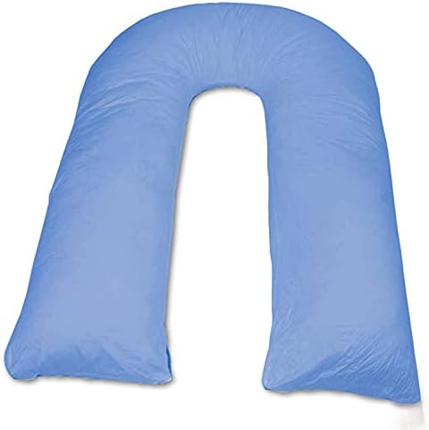 Linen Empire Ltd 9FT U Shaped 100% Pure 68 Pick Polycotton Maternity PillowCaseOnly(Aqua)