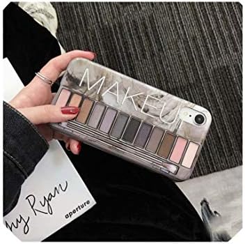 Makeup Eyeshadow Palette Phone Case for iPhone Xs Max XR XS for iPhone 6s 6plus 7 8 Plus Case Cartoon Soft Silicone Cover,L205776,for iPhone XSMAX