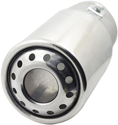 Mavota Universal Straight Fits Car Stainless Steel EXHAUST Tail Muffler Tip Pipe Fit Pipe Diameter 1 1/2" TO 2 1/4"