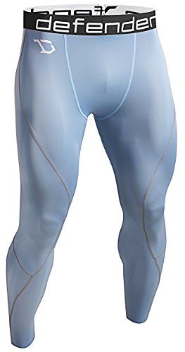 Defender Men's Compression Baselayer Pants Legging Shorts Tights Soccer S_L