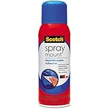 Scotch 6065 Spray Mount Adhesive, Repositionable,10.25 oz.