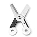 Meanhoo Outdoor Survival EDC Mini Spring Scissor Pocket Tool Key Chain Stainless Steel