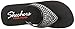 Skechers Cali Women's Vinyassa-Bindu Flip Flop,Black/Silver,7 M US